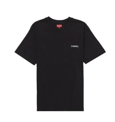 Supreme  |Unisex Street Style U-Neck Plain Cotton Short Sleeves Logo