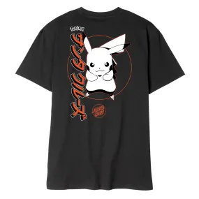 TEE SHIRT SANTA CRUZ X POKEMON SC PIKACHU BLACK