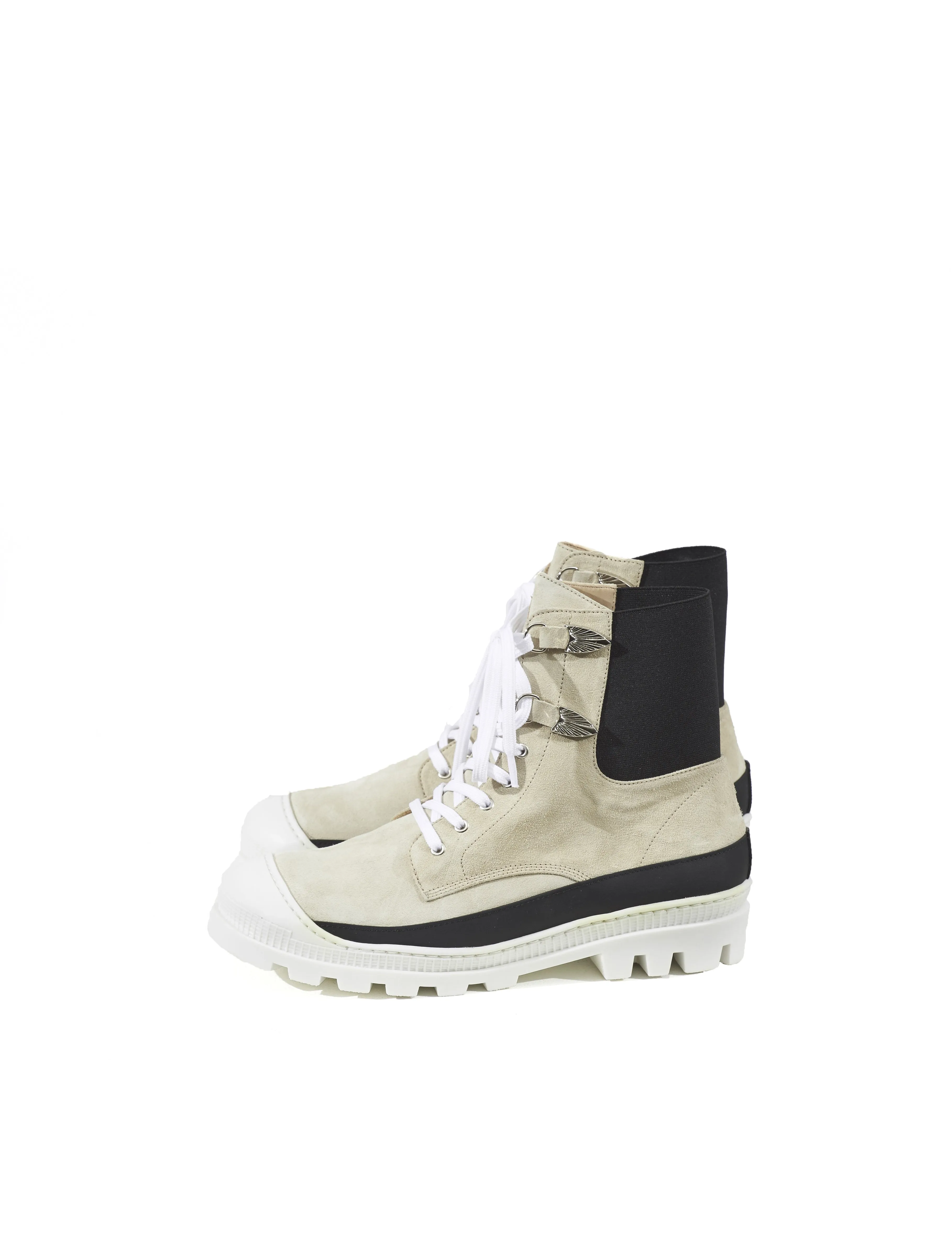 Toga Virilis Off White Suede Boot