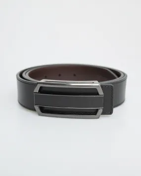 Tomaz AB135 Men's Reversible Leather Belt (Black/Brown)