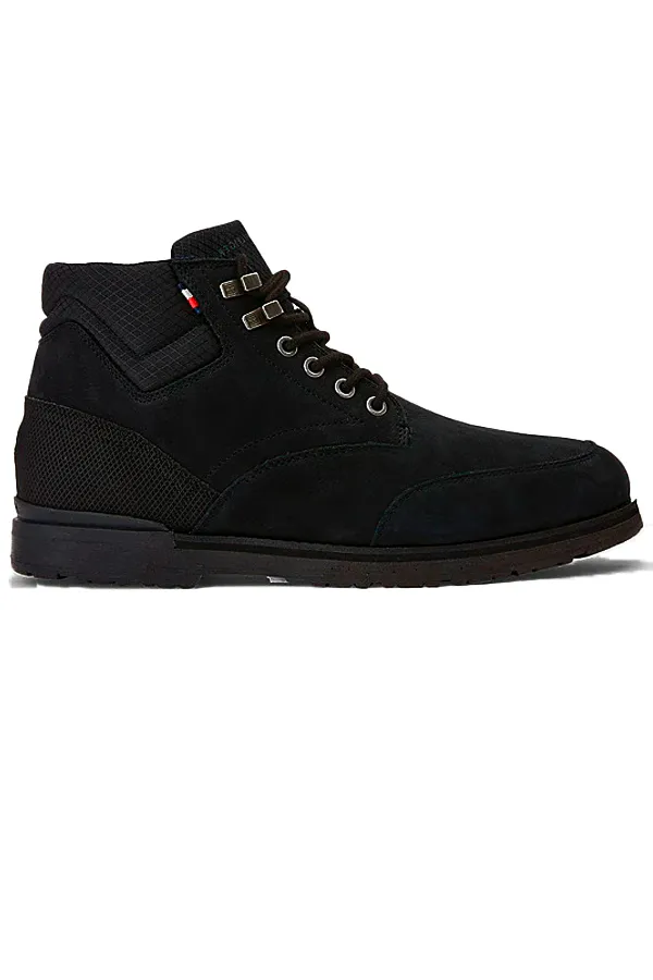 Tommy Hilfiger Leather Lace-Up Boots Black