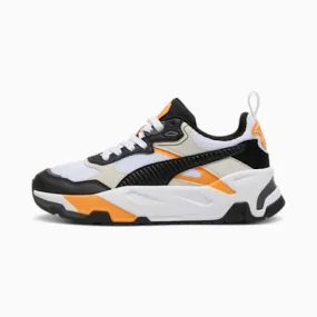 Trinity Shoes Youth | PUMA White-PUMA Black-Vapor Gray-Clementine | PUMA Sustainable Fashion | PUMA 