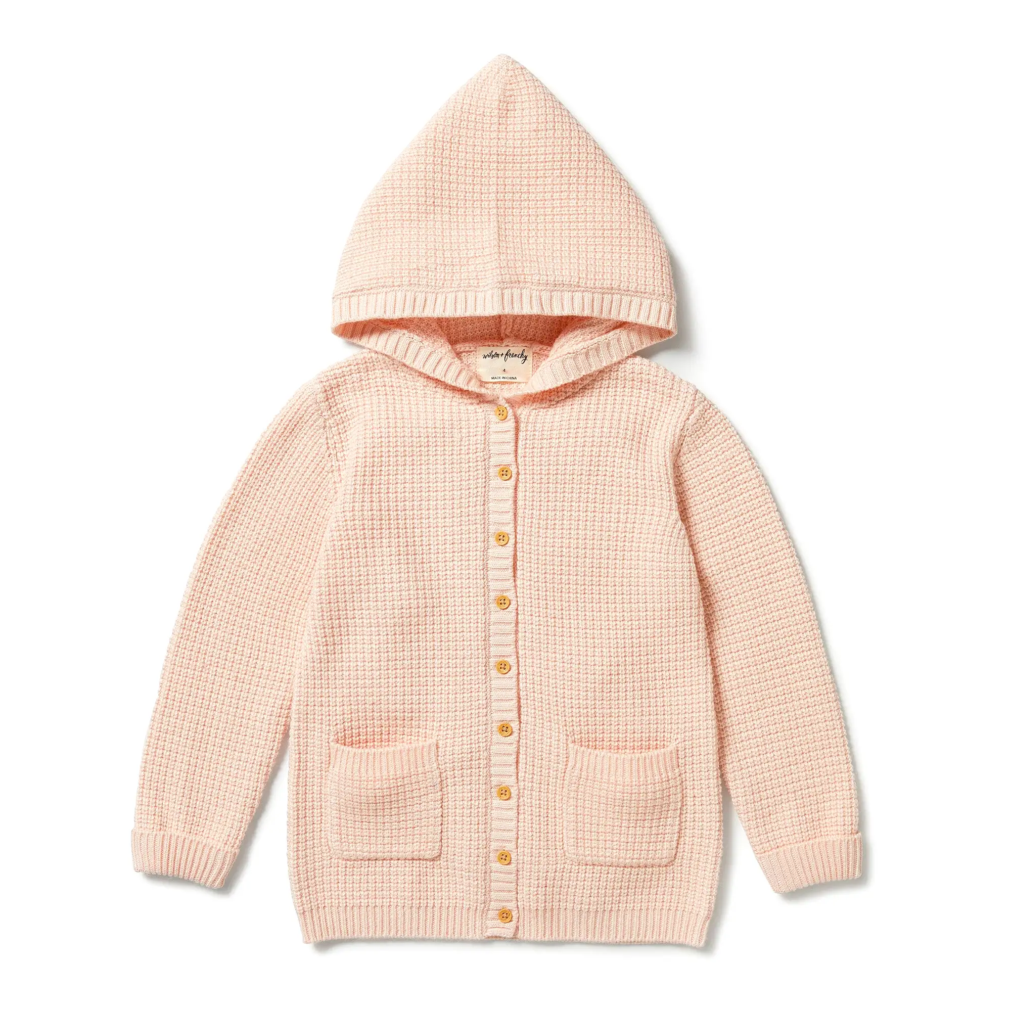 Wilson & Frenchy Knitted Button Jacket - Blush